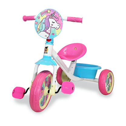 Triciclo Trixie Con Luces Led Multicolor En El Cuerpo Rosa