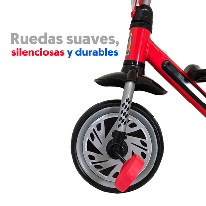 Triciclo Apache Con Luces Led Multicolor En El Cuerpo Rojo