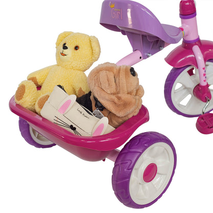 Triciclo Apache Trixie Lila Con Cajuela Rosa
