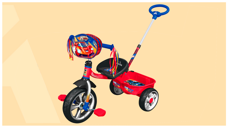 Triciclo Deluxe con Barra de Empuje