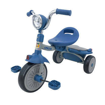 Apache Triciclo Plegable con luz y Sonido color azul