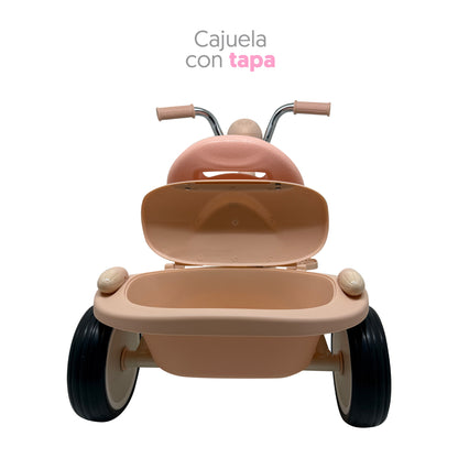 Apache Triciclo Plegable con luz y Sonido color rosa