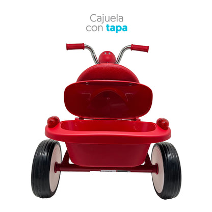 Apache Triciclo Plegable con luz y Sonido color rojo