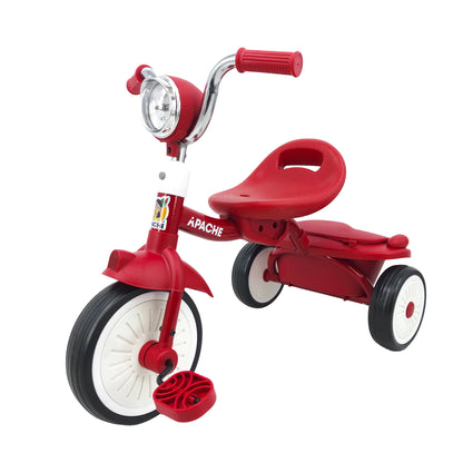Apache Triciclo Plegable con luz y Sonido color rojo
