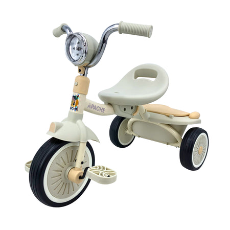 Apache Triciclo Plegable con luz y Sonido color blanco