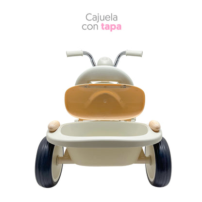 Apache Triciclo Plegable con luz y Sonido color blanco