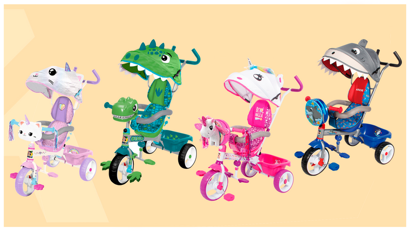Triciclo Evolución 3 en 1. Modelos y Funciones.