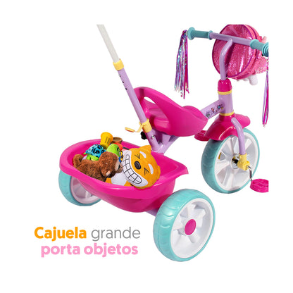 Triciclo Apache Unicornio Con Bolsita Y Peluche